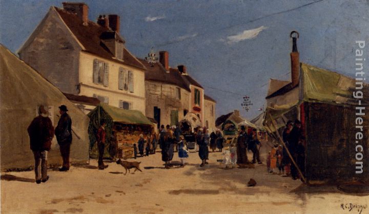 Rue Pavoisee A Dieppe painting - Hippolyte Camille Delpy Rue Pavoisee A Dieppe art painting